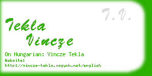 tekla vincze business card